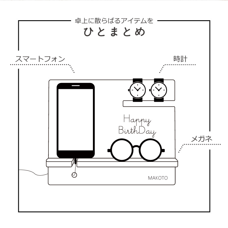 地味だけど必須！？スマホ、時計、眼鏡の3種の神器を管理する＜コモノレスト＞