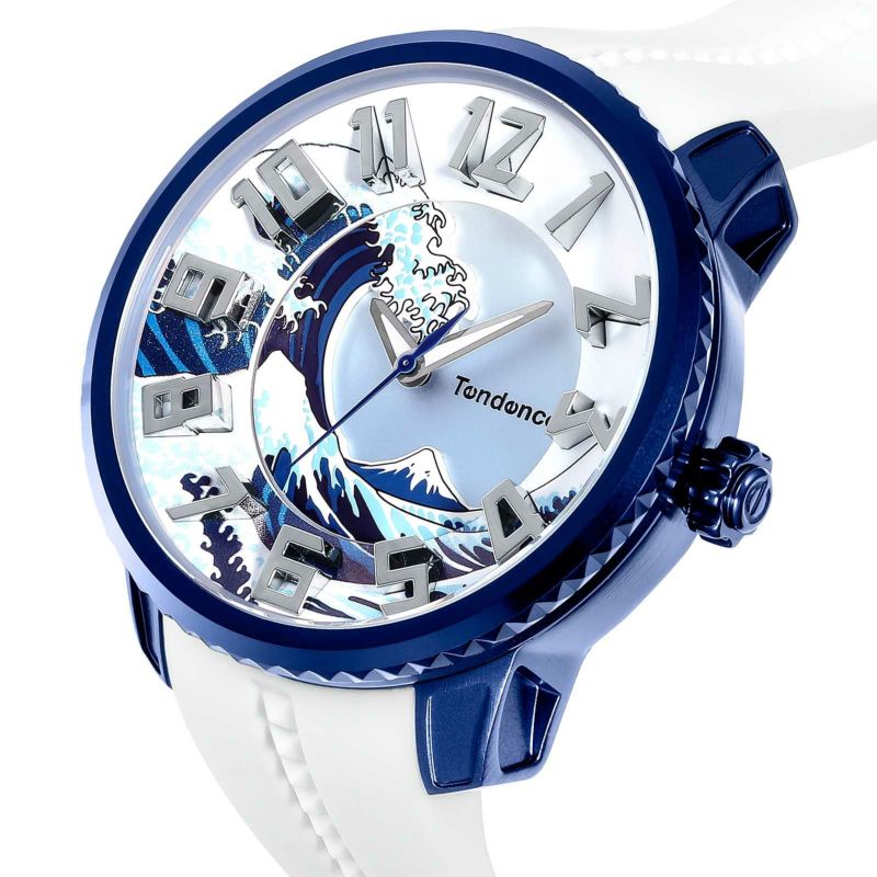 葛飾北斎の名画「冨嶽三十六景 神奈川沖浪裏」でデザインした世界限定2020本のテンデンス（Tendence）製HOKUSAIモデル腕時計