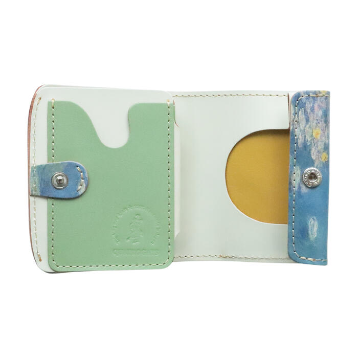 モネの「睡蓮」でデザインされた小さい財布「小さいふ。」