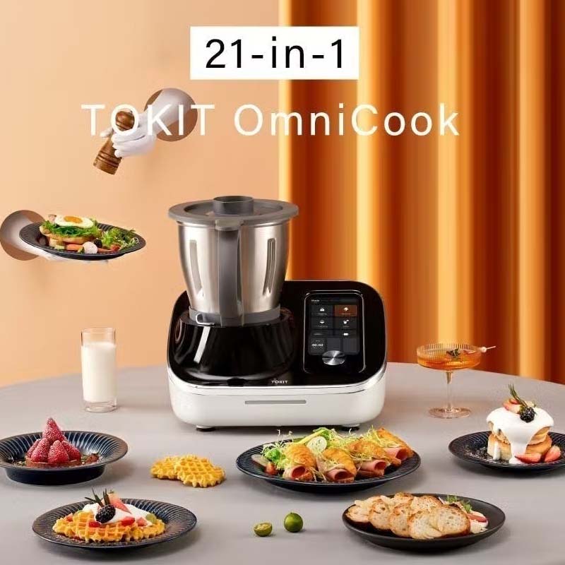 1500以上のクラウドレシピをタッチパネルで閲覧可能な、多機能進化系オートクッカー「TOKIT OmniCook」（正規輸入品）