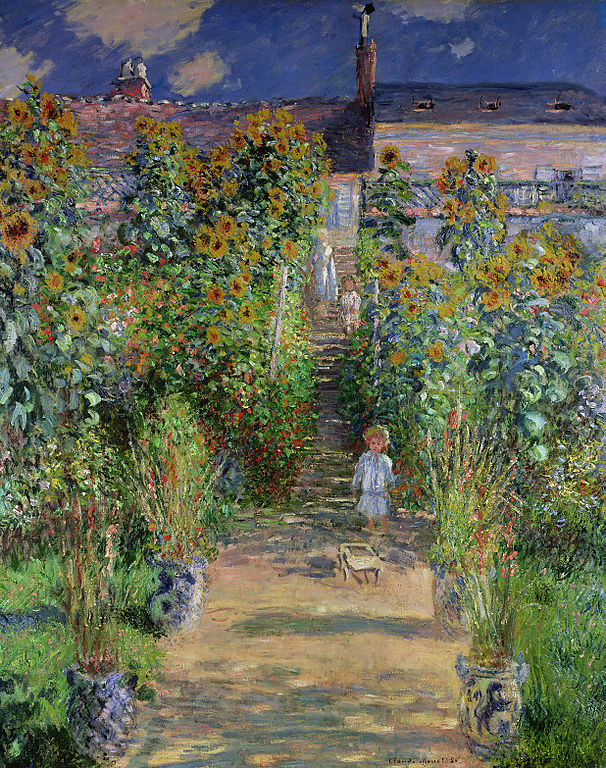 モネ「ヴェトゥイユの画家の庭」