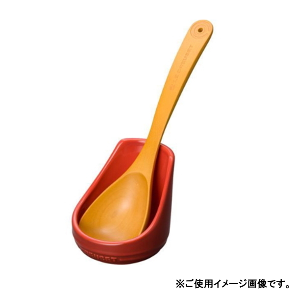 ビビッドカラーのルクルーゼ（Le Creuset）製の陶器レードルスタンド