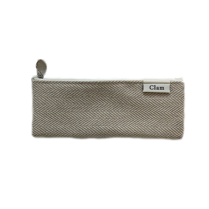 フラットで可愛いペンケース＜Clam flat pencilcase＞
