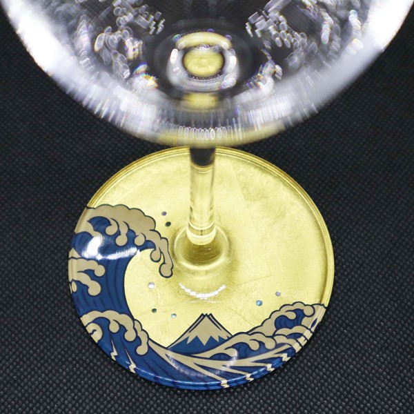 「神奈川沖浪裏」デザイン華正工房製ワイングラス