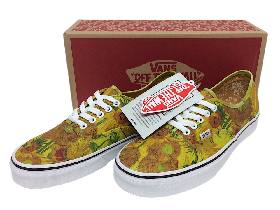 ゴッホとVANSがコラボした「ひまわり」デザインのローカットスニーカー＜AUTHENTIC SUNFLOWERS＞