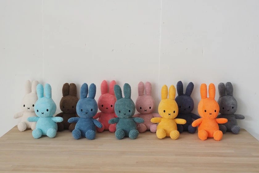 コーデュロイ生地で仕上げた、BON TON TOYSの＜Miffy Corduroyシリーズ＞