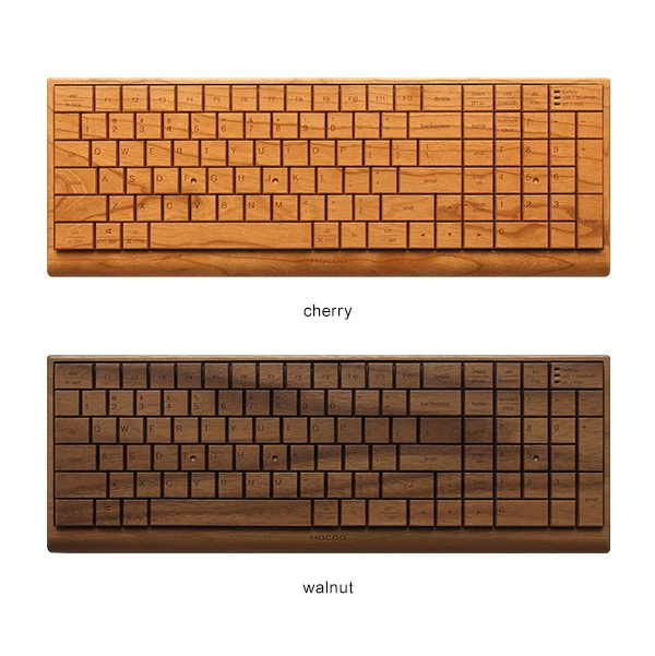 Hacoa製木製ワイヤレスキーボード