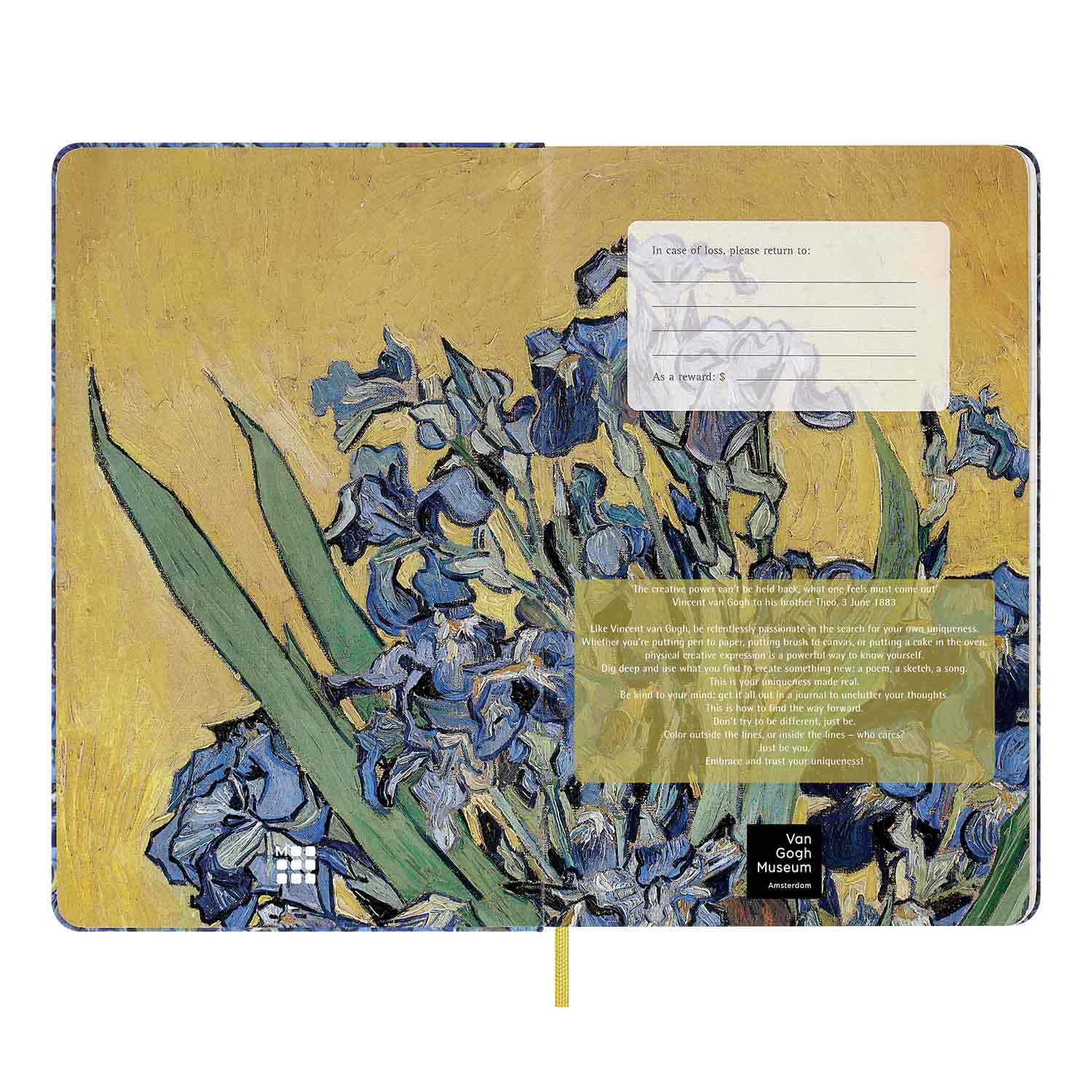 MOLESKINE公式ゴッホ「アイリス」デザインのノート