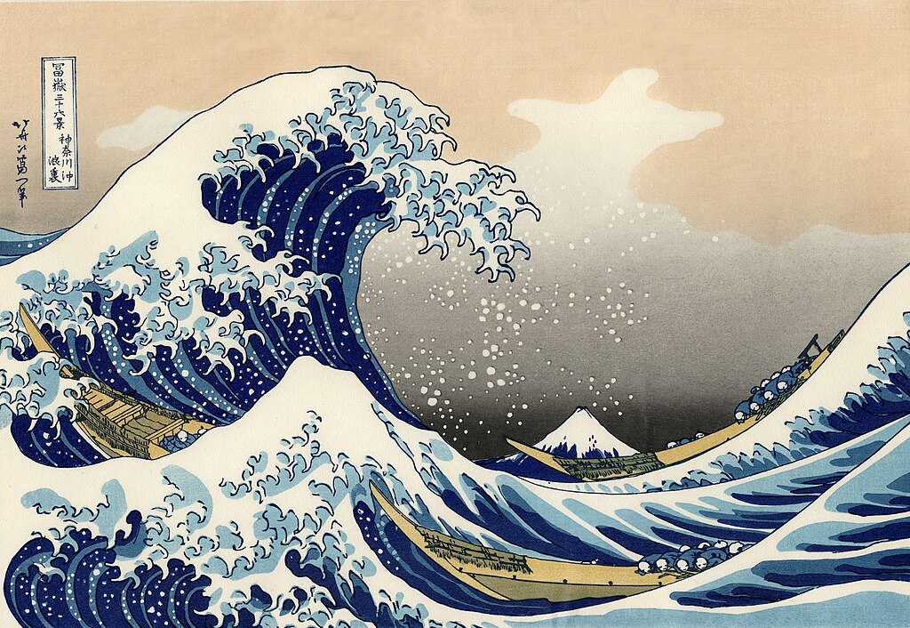 原作の「神奈川沖浪裏」
