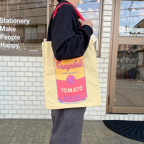 ウォーホル「Campbell Soup」キャンバス地トートバッグ