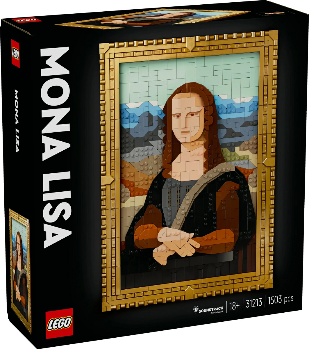 額縁付きのレオナルドダヴィンチ作「モナリザ」を作れるLEGO