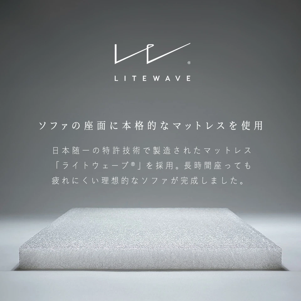 ライトウェーブ中材が生む快適性