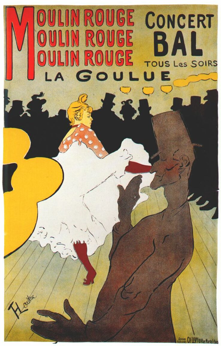 ポスター『ムーラン・ルージュのラ・グリュ』1891年