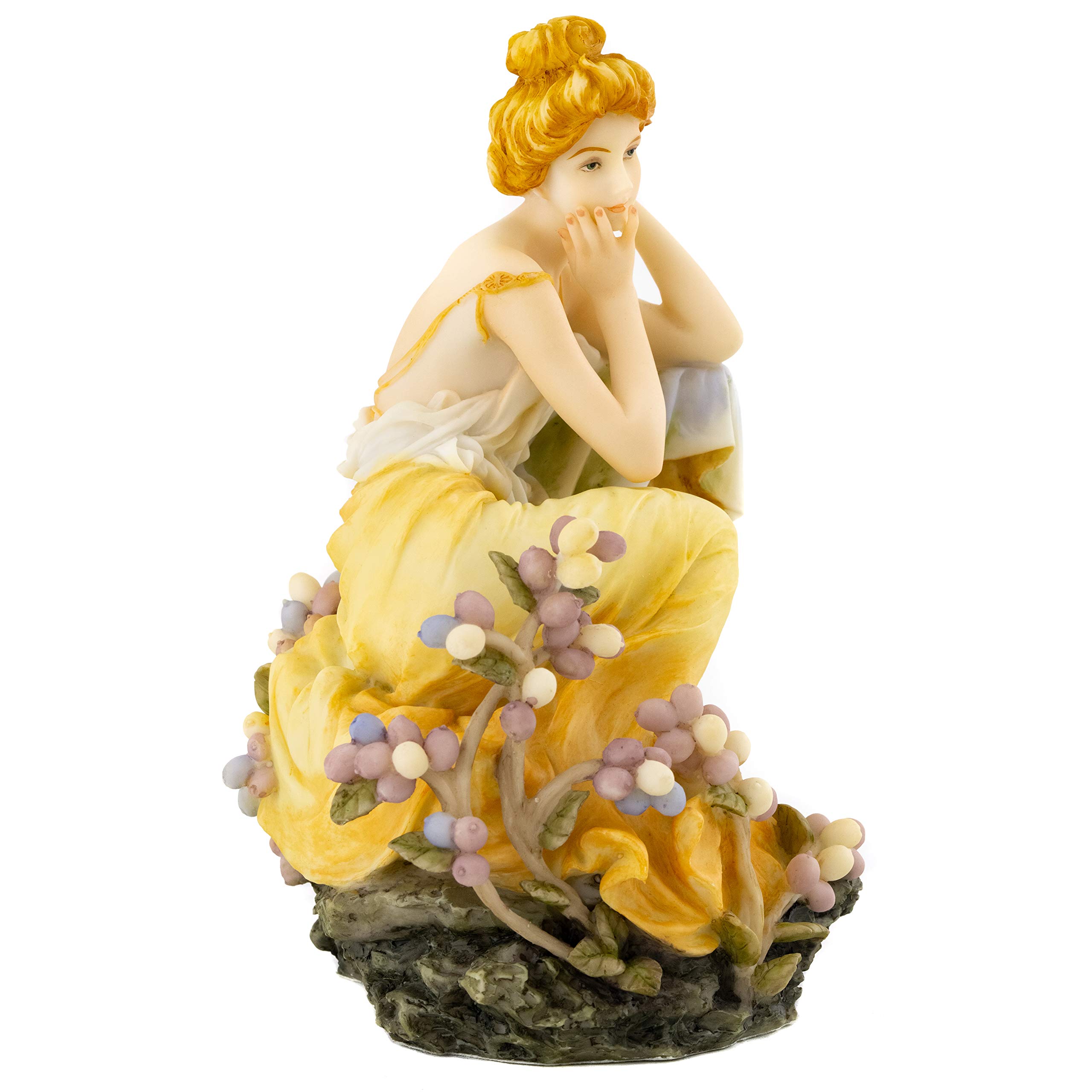 ミュシャ「四つの宝石：トパーズ」彫刻フィギュア