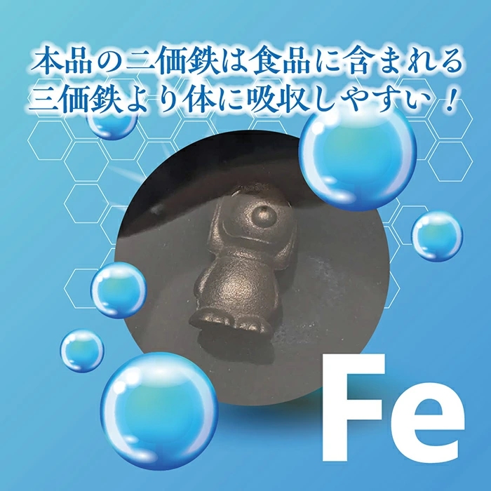 吸収率が違う！二価鉄で効率よく鉄分チャージ