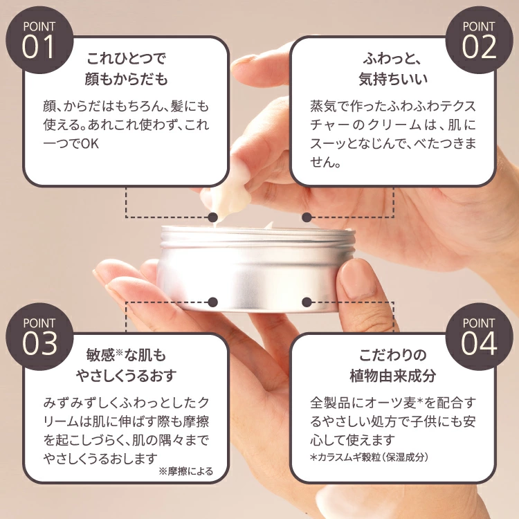 シンプルケアを好む方や、忙しくてスキンケアに時間をかけられない方にも、ぜひおすすめしたい次世代の保湿クリーム