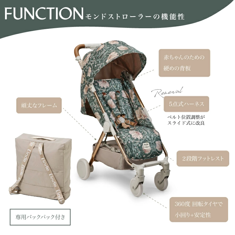 3拍子揃ったElodieのベビーカー