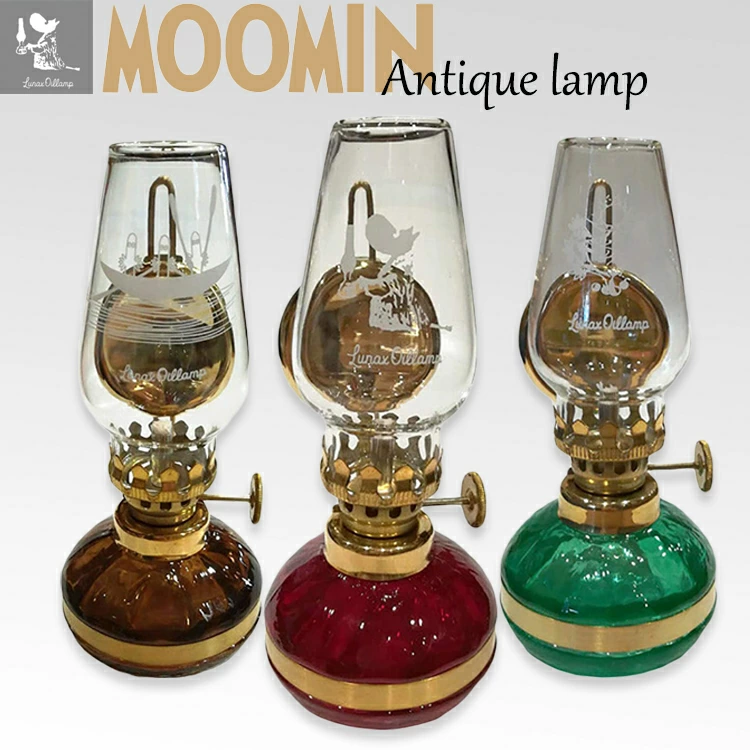 ムーミンのお話に登場する「モラン」が惹き付けられる作中のオイルランプを再現した、ムーミンデザインのアンティーク風オイルランプ