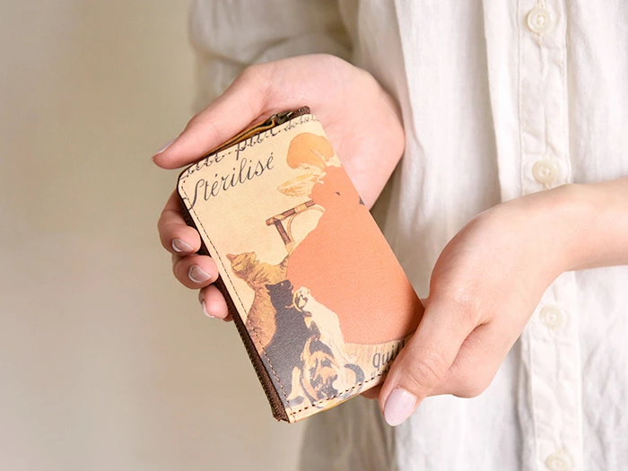 「ヴァンジャンヌの殺菌牛乳」HIRAMEKI.キーケース