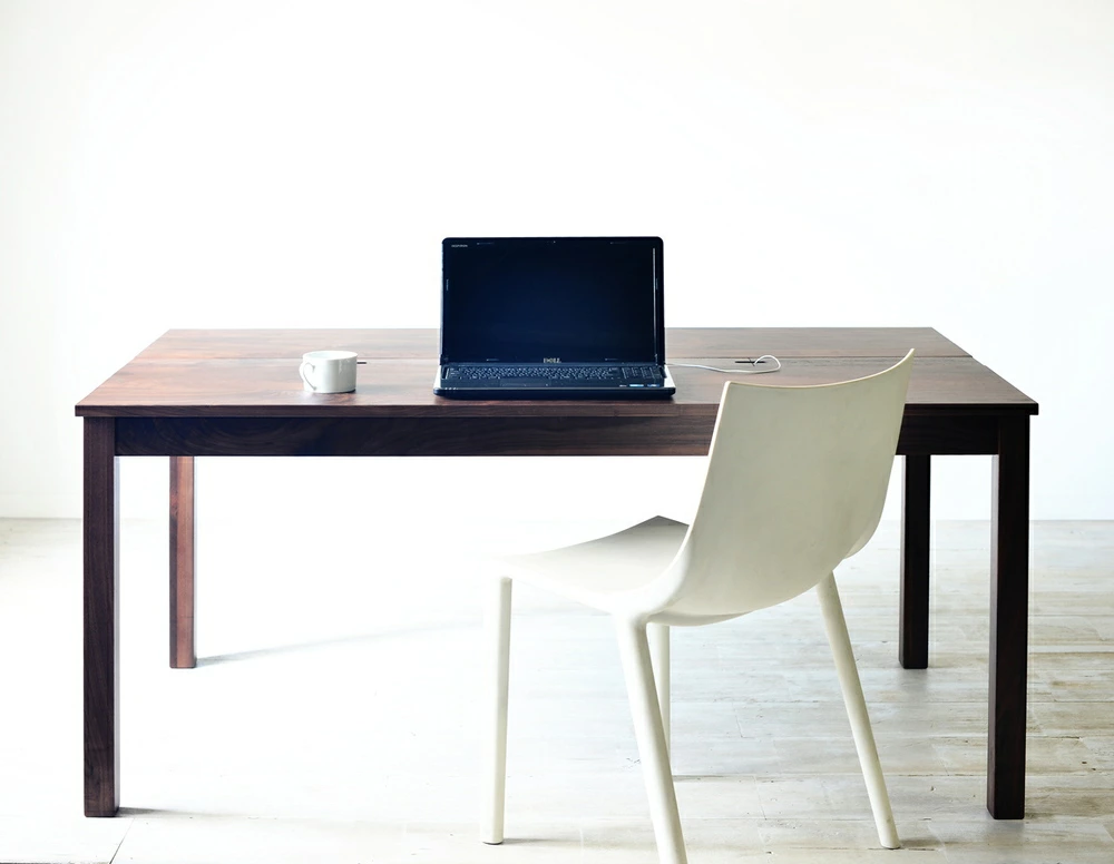 配線収納つき大型木製デスク＜Smart Desk＞