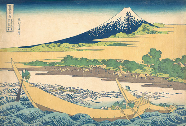 北斎「東海道江尻田子の浦略図」壁に合わせるオーダー壁紙