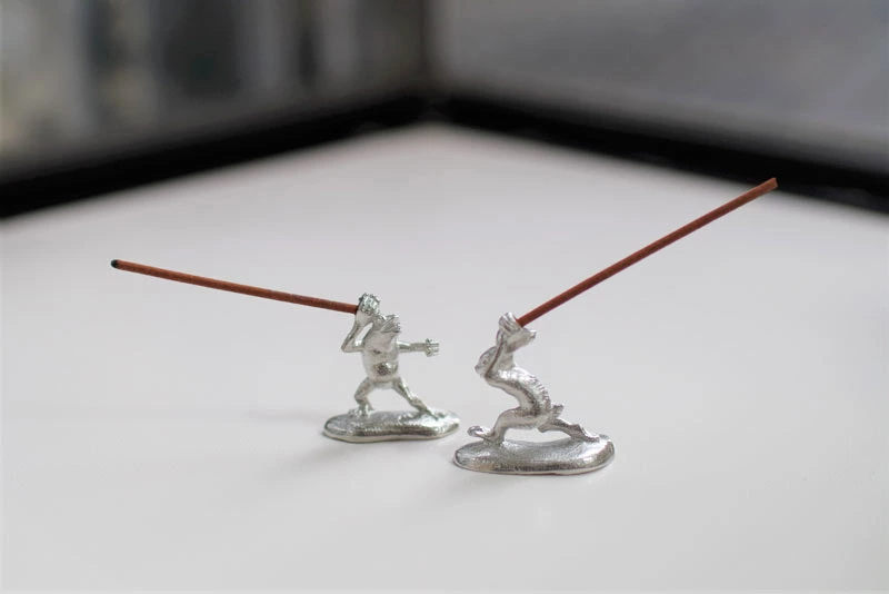 鳥獣戯画に登場するサルやウサギ、カエルたちを3Dで再現した博鳳堂 炭谷三郎商店のお香立て