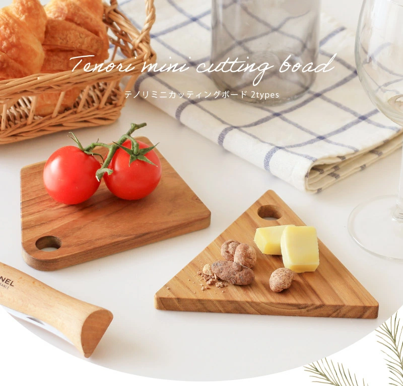 “ちょっと使いたい”を叶える、カットしてそのまま食卓に出せる手軽なミニまな板＜テノリミニカッティングボード＞
