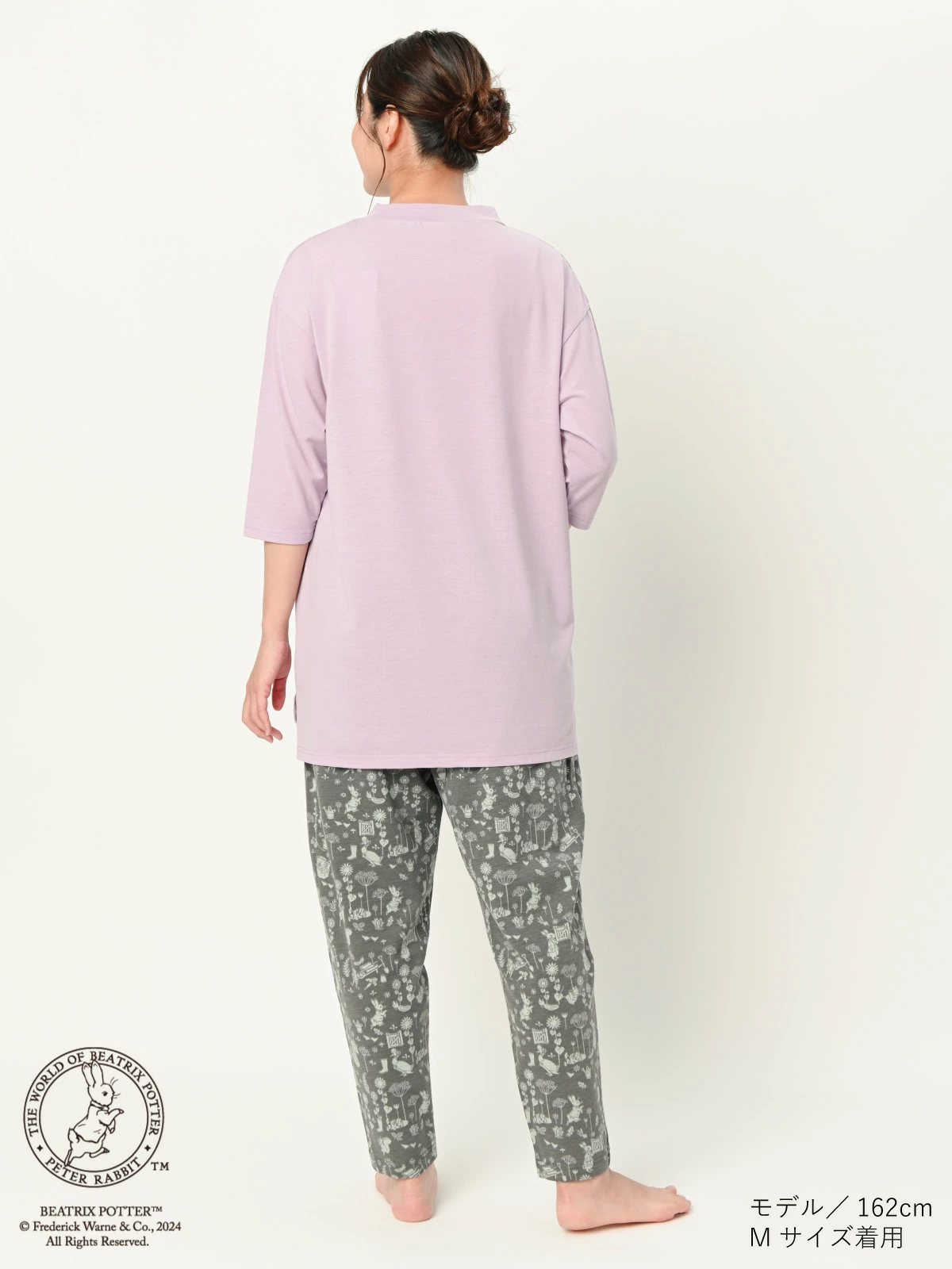 7分袖春～秋向けピーターラビット部屋着上下
