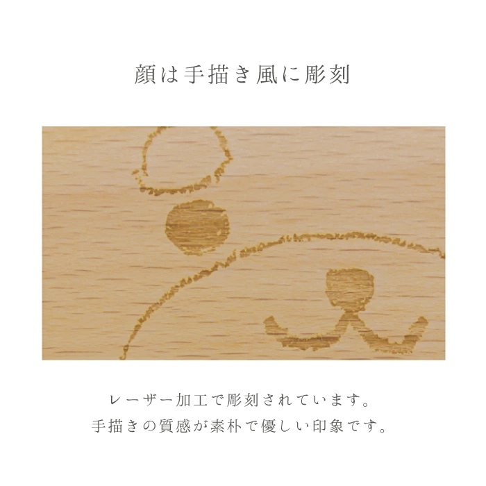 癒やしのデザイン。アニマルの表情が刻まれたフタ。