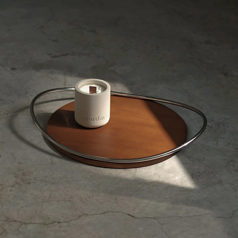 ウッドとステンレスのART OF BLACKマルチトレイ