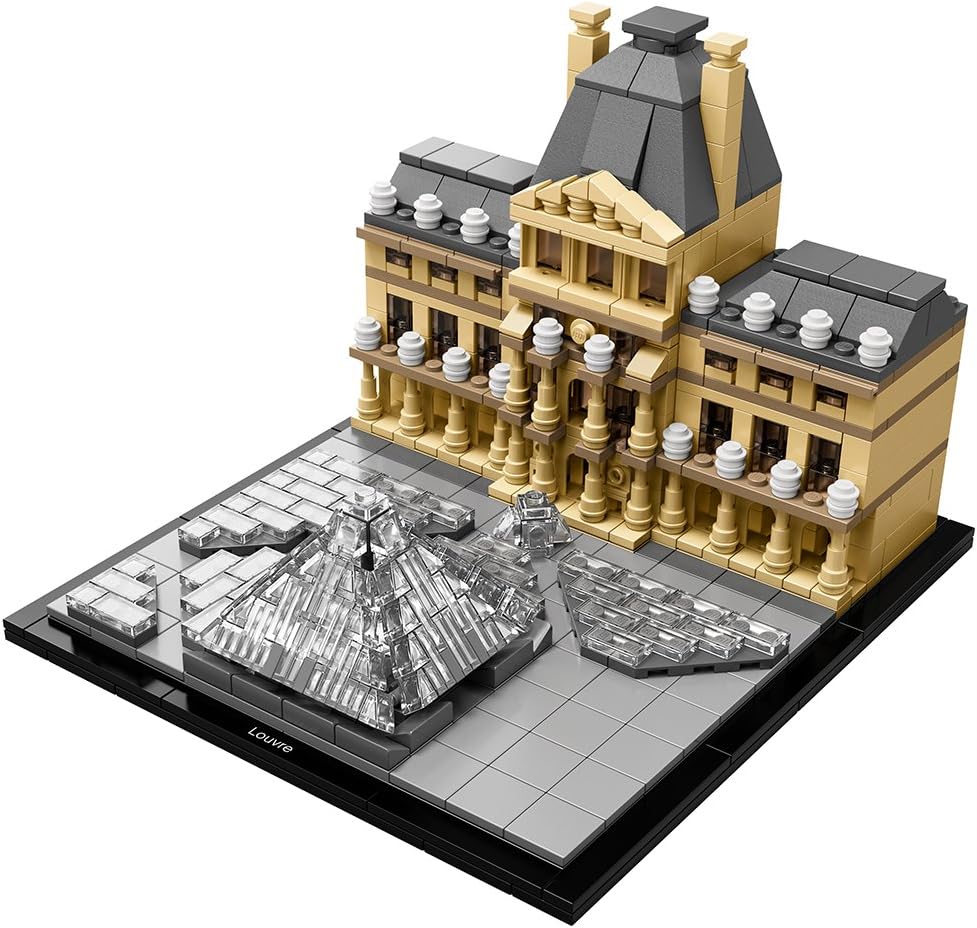 △三角のガラス屋根も作れるレゴのルーブル美術館制作キット＜LEGO Architecture Louvre Building Kit＞